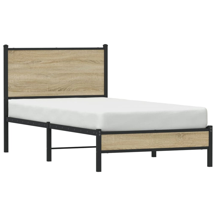 sengeramme uden madras 80x200 cm metal sonoma-eg