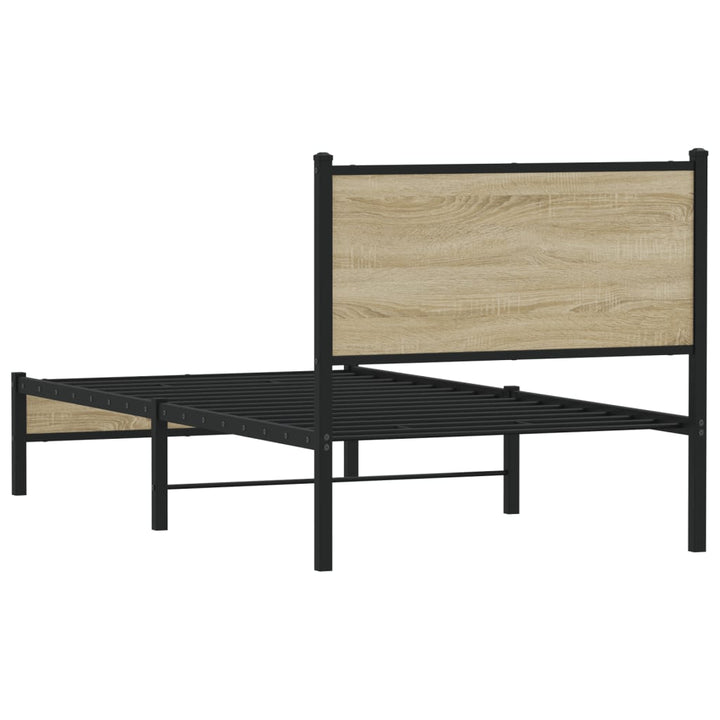 sengeramme uden madras 90x190 cm metal sonoma-eg