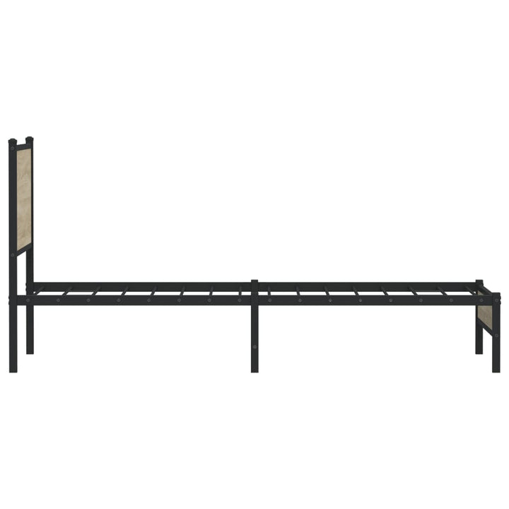 sengeramme uden madras 90x200 cm metal sonoma-eg