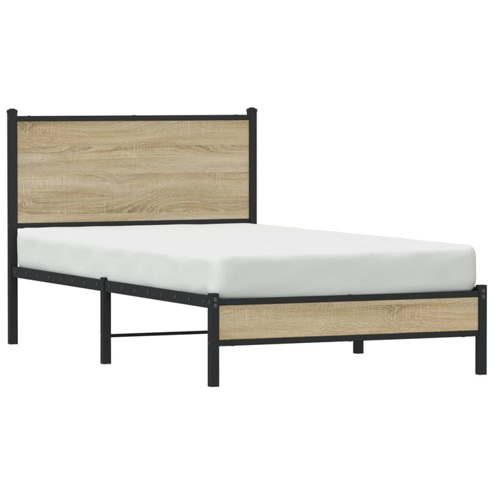 sengeramme uden madras 100x200 cm metal sonoma-eg