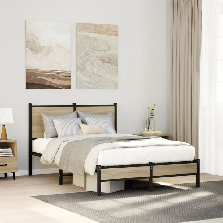 sengeramme uden madras 120x190 cm metal sonoma-eg