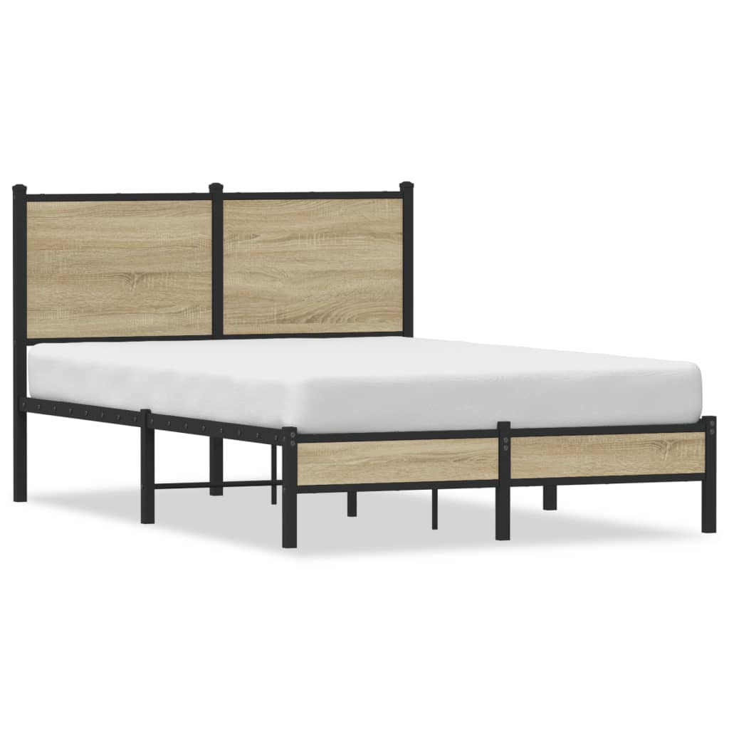 sengeramme uden madras 120x200 cm metal sonoma-eg