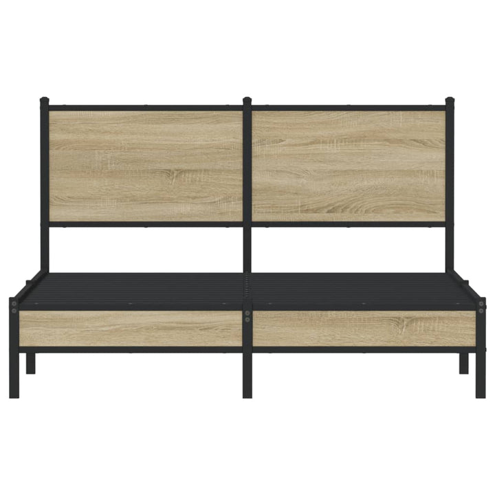 sengeramme uden madras 140x190 cm metal sonoma-eg