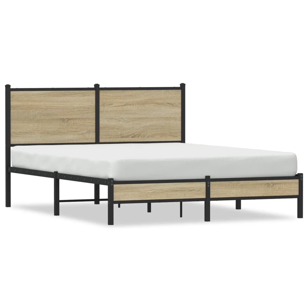 sengeramme uden madras 140x200 cm metal sonoma-eg