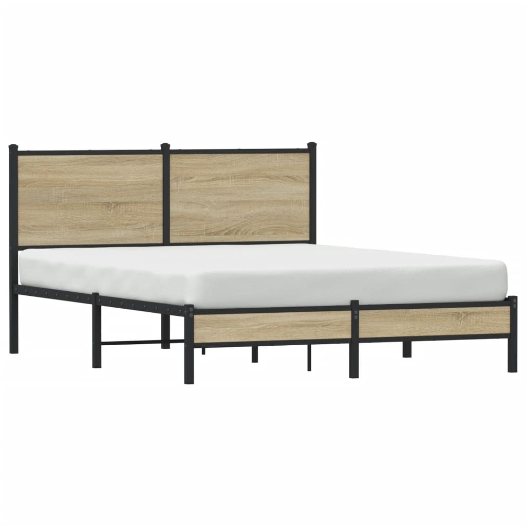 sengeramme uden madras 140x200 cm metal sonoma-eg
