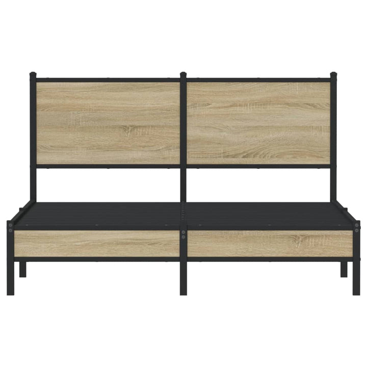 sengeramme uden madras 140x200 cm metal sonoma-eg