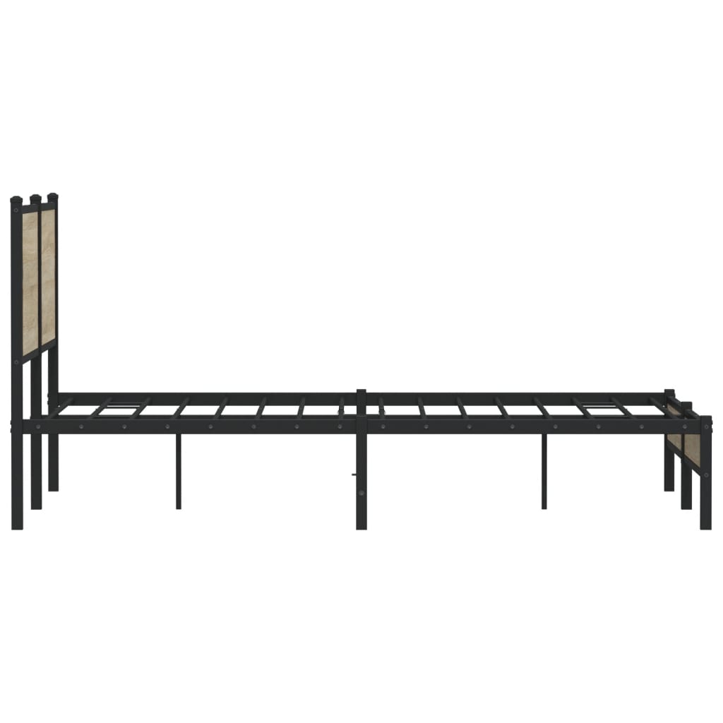 sengeramme uden madras 140x200 cm metal sonoma-eg