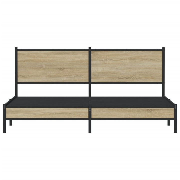 sengeramme uden madras 160x200 cm metal sonoma-eg