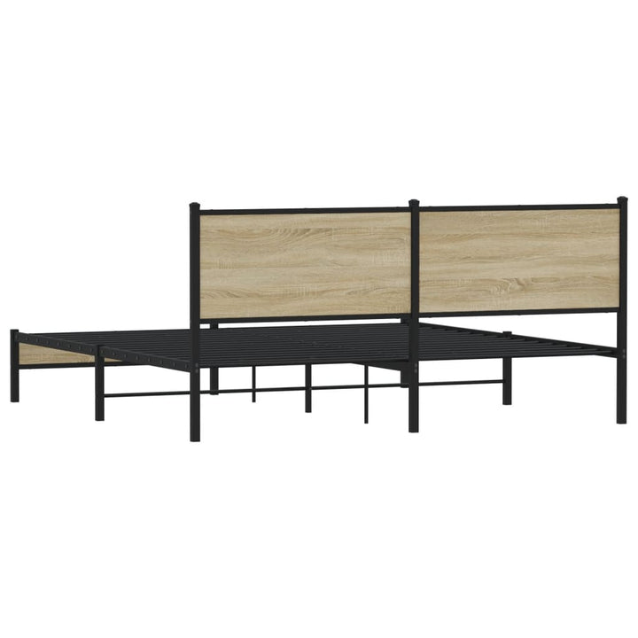 sengeramme uden madras 160x200 cm metal sonoma-eg