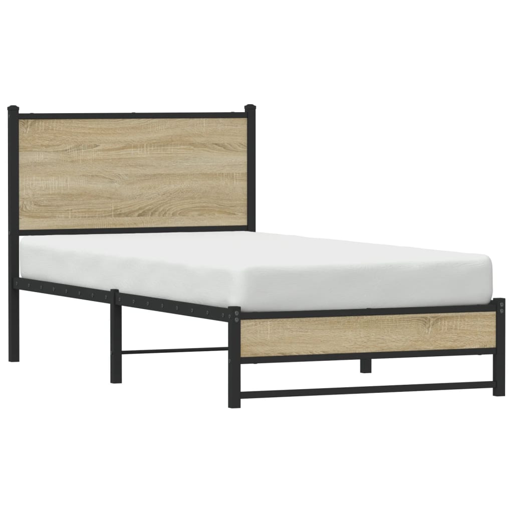 sengeramme uden madras 90x190 cm metal sonoma-eg