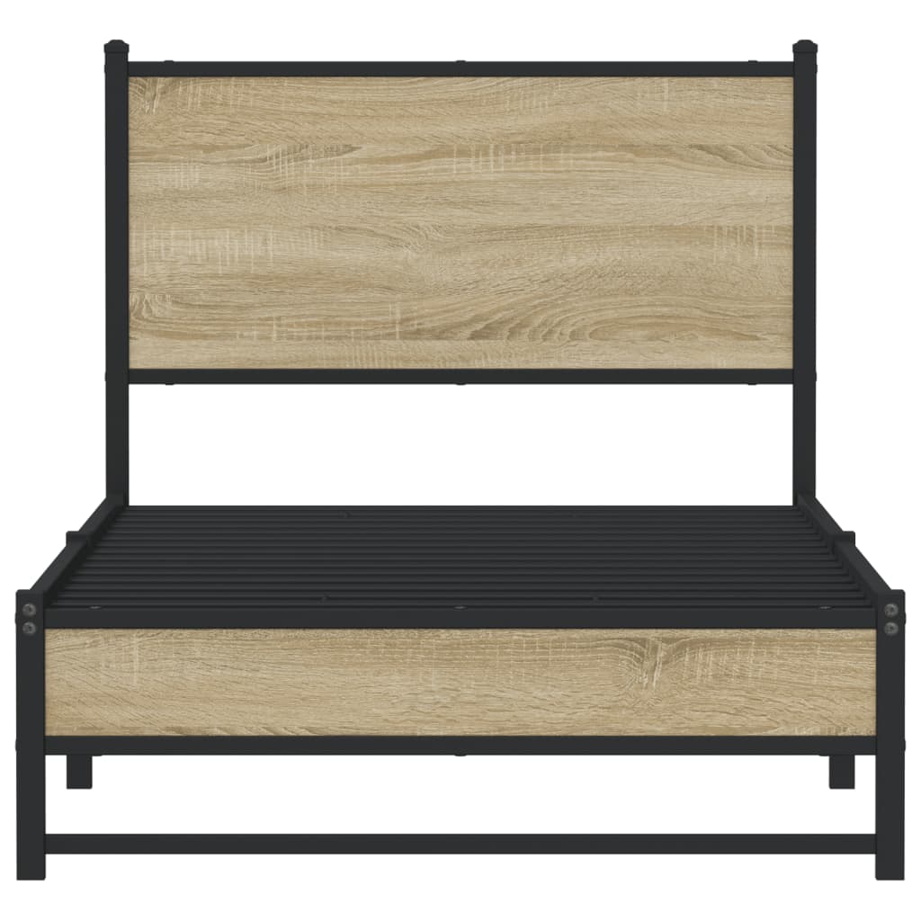 sengeramme uden madras 90x190 cm metal sonoma-eg