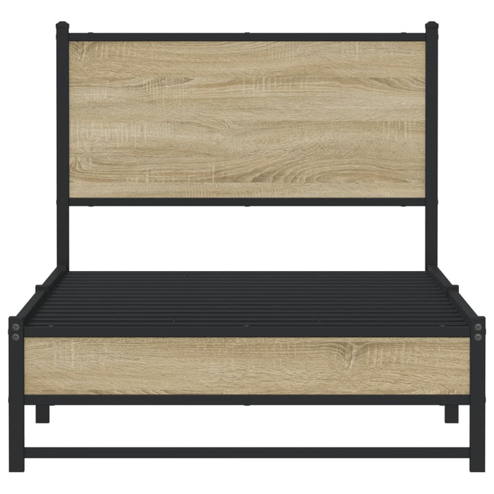 sengeramme uden madras 90x190 cm metal sonoma-eg