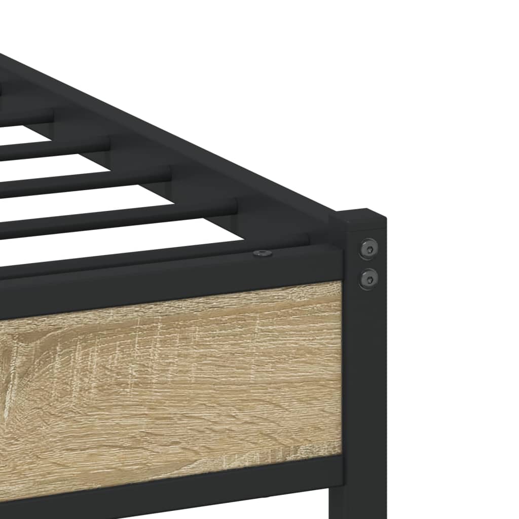 sengeramme uden madras 90x200 cm metal sonoma-eg