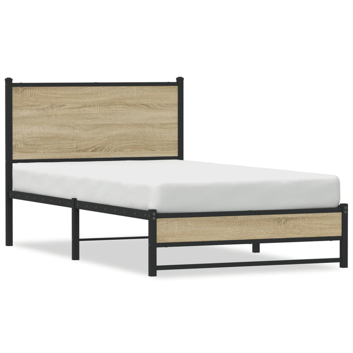 sengeramme uden madras 100x190 cm metal sonoma-eg