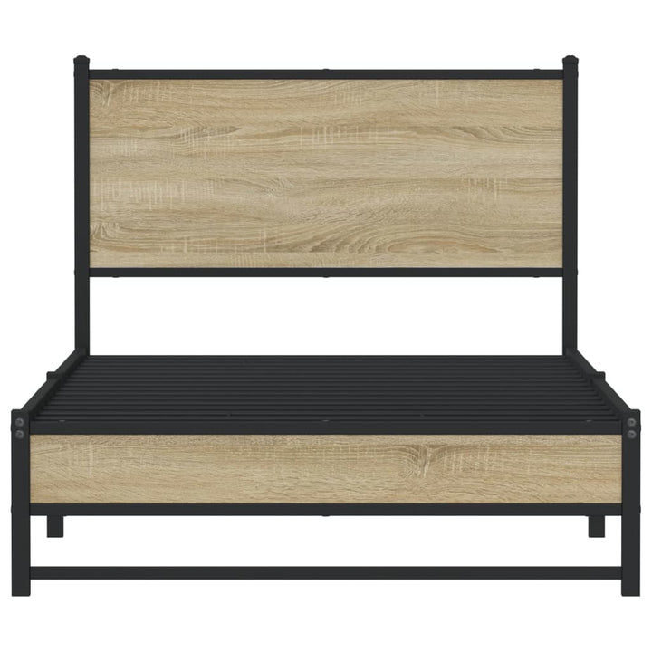 sengeramme uden madras 100x190 cm metal sonoma-eg