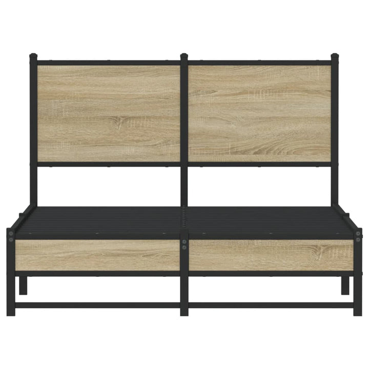 sengeramme uden madras 120x200 cm metal sonoma-eg