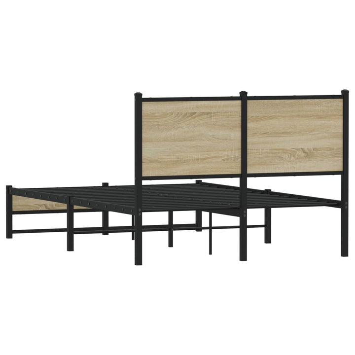 sengeramme uden madras 120x200 cm metal sonoma-eg