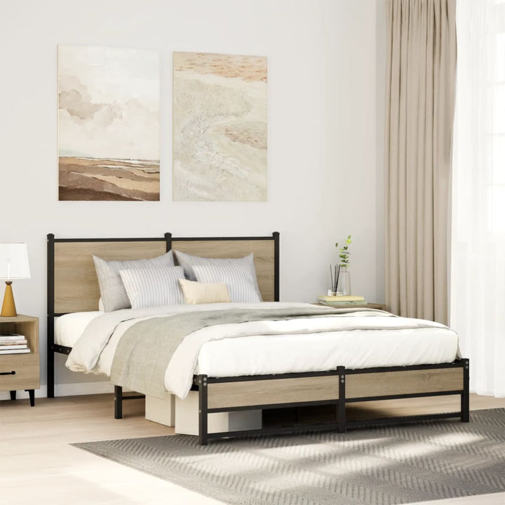 sengeramme uden madras 137x190 cm sonoma-eg