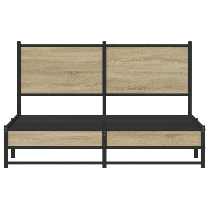 sengeramme uden madras 140x200 cm metal sonoma-eg