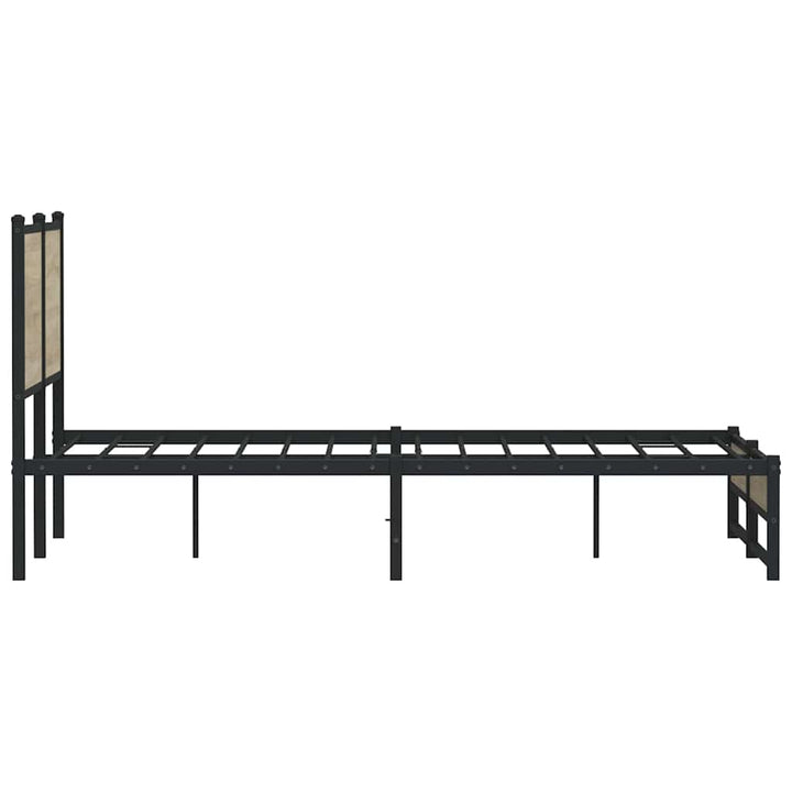 sengeramme uden madras 150x200 cm metal sonoma-eg