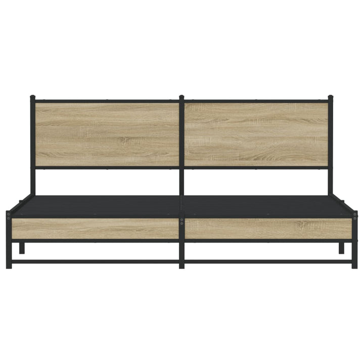 sengeramme uden madras 160x200 cm metal sonoma-eg