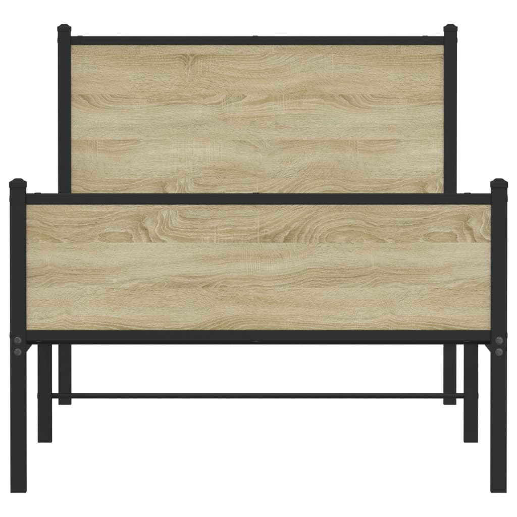 sengeramme uden madras 75x190 cm metal sonoma-eg