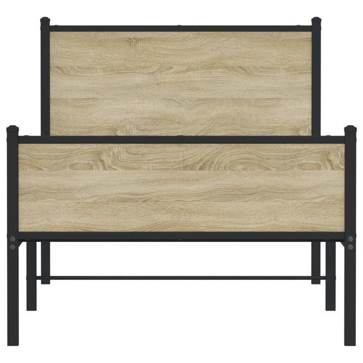 sengeramme uden madras 75x190 cm metal sonoma-eg