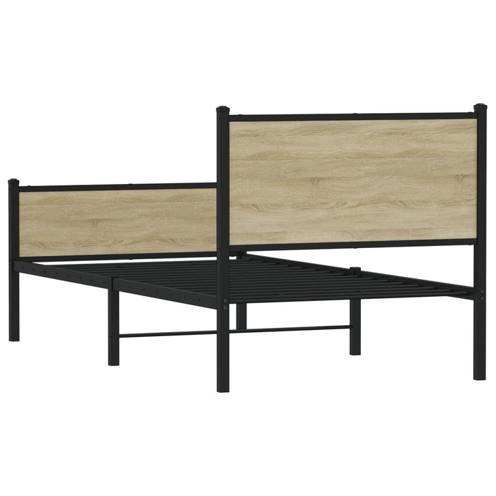 sengeramme uden madras 80x200 cm metal sonoma-eg