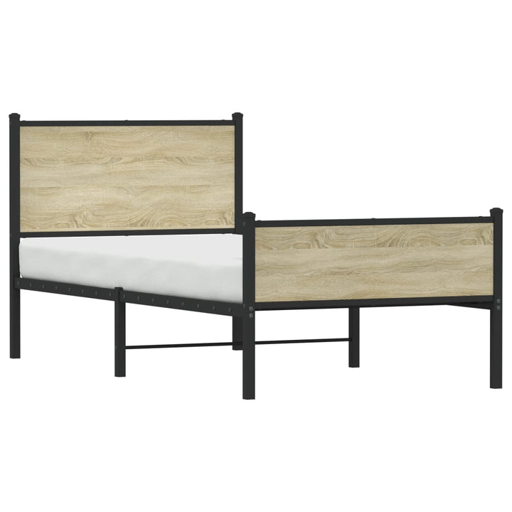 sengeramme uden madras 90x190 cm metal sonoma-eg