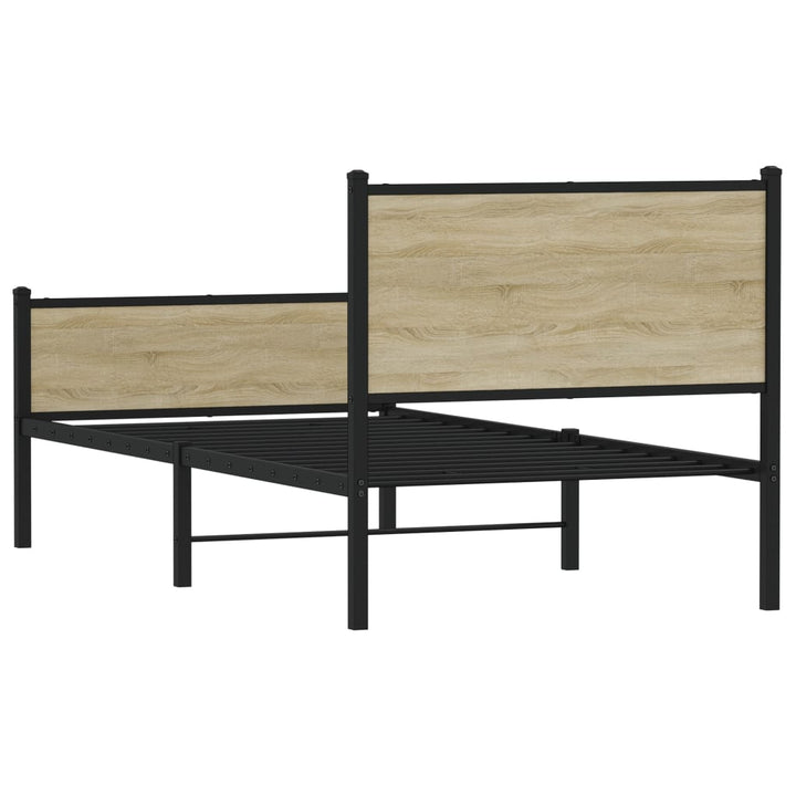 sengeramme uden madras 90x190 cm metal sonoma-eg