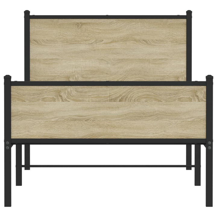 sengeramme uden madras 90x200 cm metal sonoma-eg