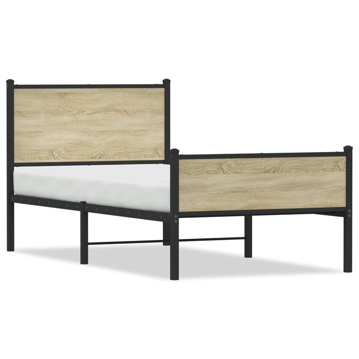 sengeramme uden madras 100x200 cm metal sonoma-eg