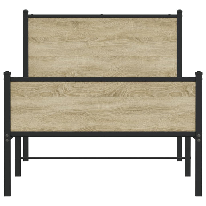 sengeramme uden madras 100x200 cm metal sonoma-eg