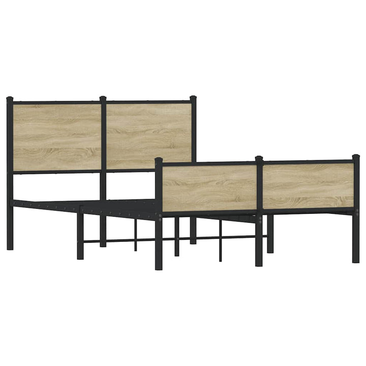 sengeramme uden madras 120x200 cm metal sonoma-eg