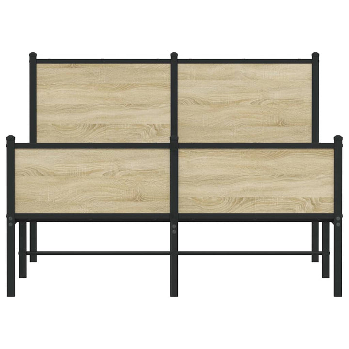 sengeramme uden madras 120x200 cm metal sonoma-eg