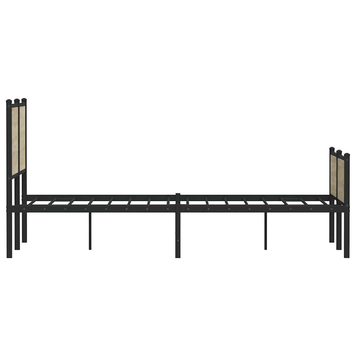 sengeramme uden madras 120x200 cm metal sonoma-eg