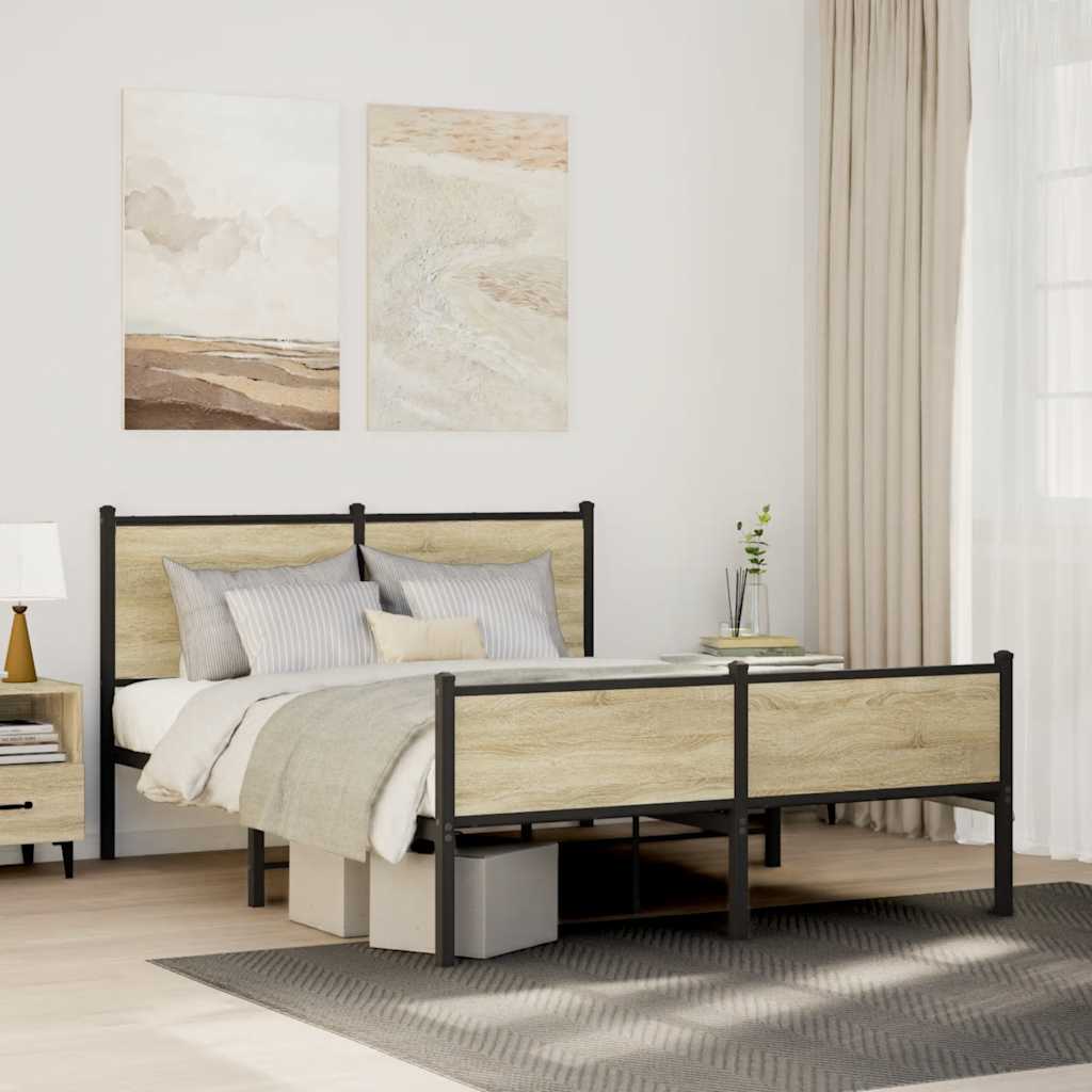 sengeramme uden madras 137x190 cm sonoma-eg
