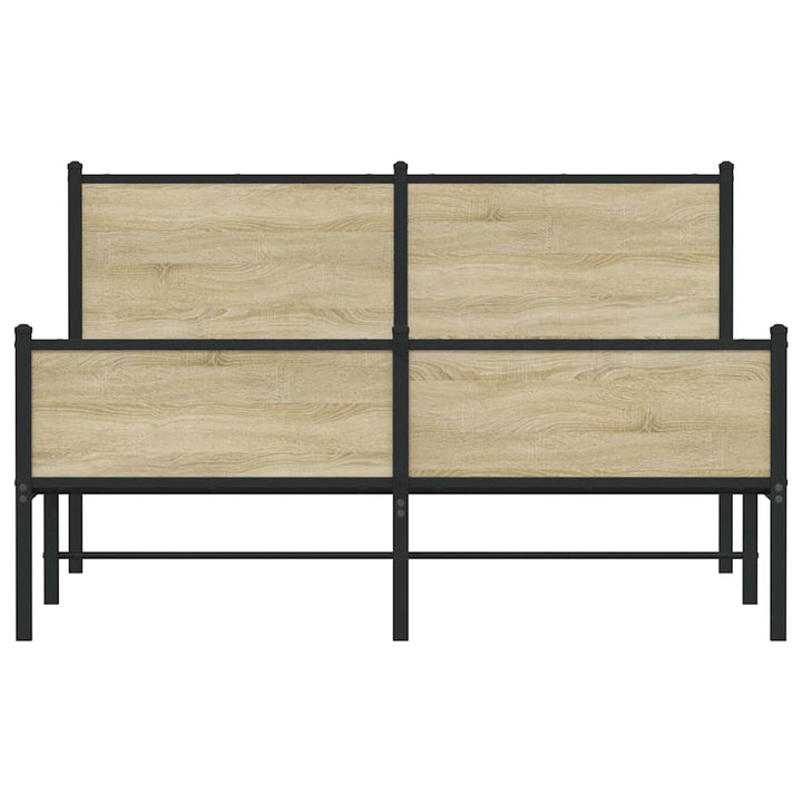 sengeramme uden madras 140x190 cm metal sonoma-eg