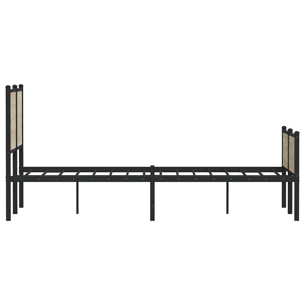 sengeramme uden madras 140x190 cm metal sonoma-eg