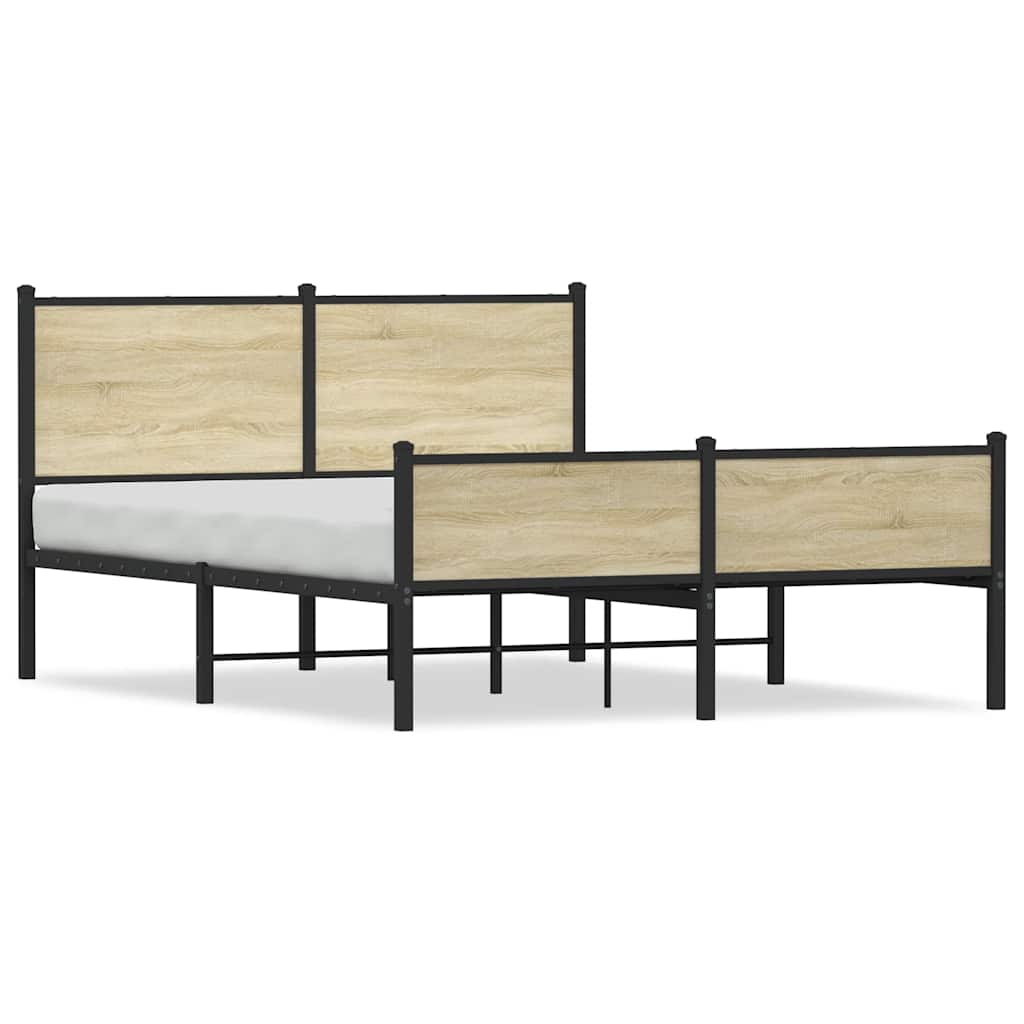 sengeramme uden madras 140x200 cm metal sonoma-eg