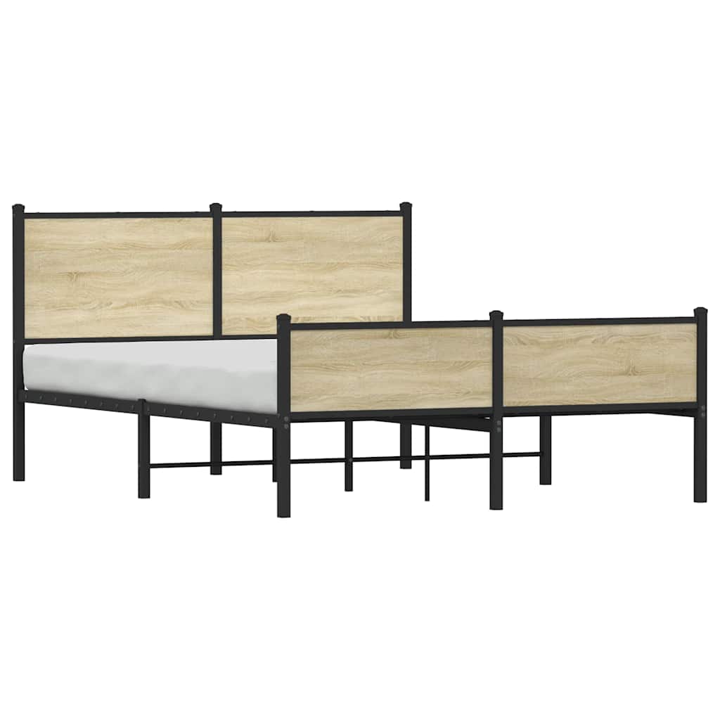 sengeramme uden madras 140x200 cm metal sonoma-eg
