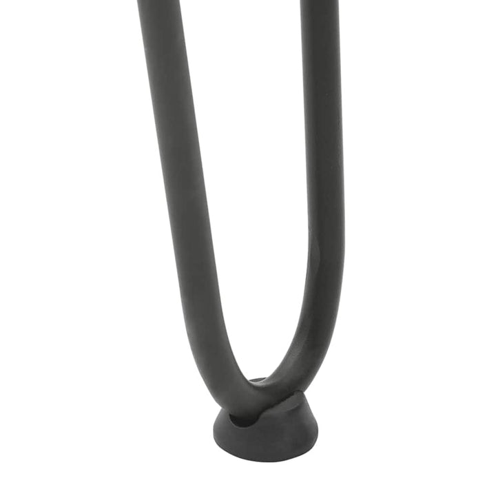 hårnåleben til sofabord 4 stk. antracit 42 cm massivt stål