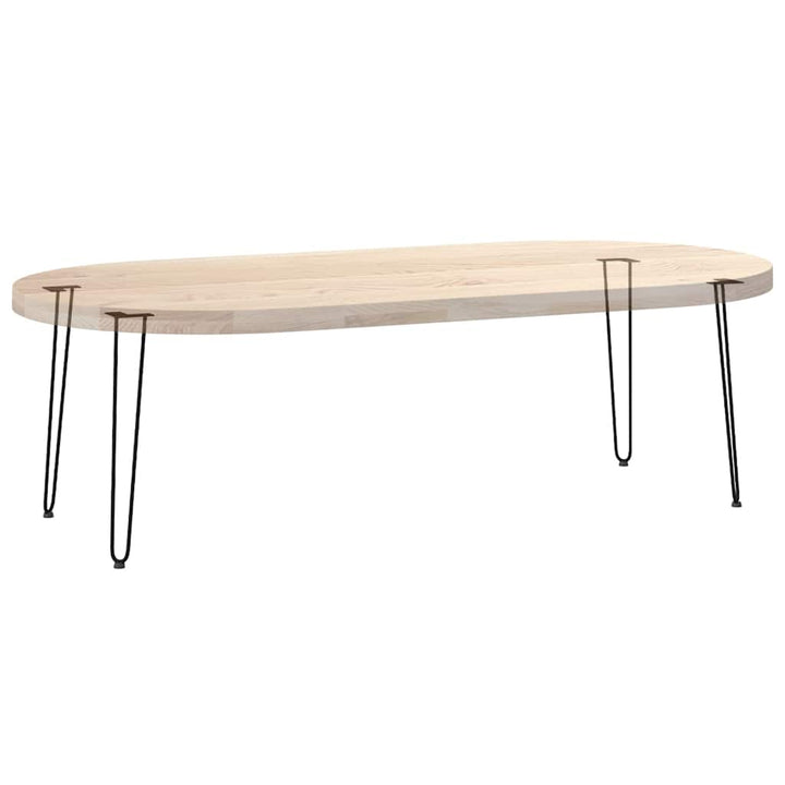 hårnåleben til konsolborde 4 stk. sort 72 cm massivt stål