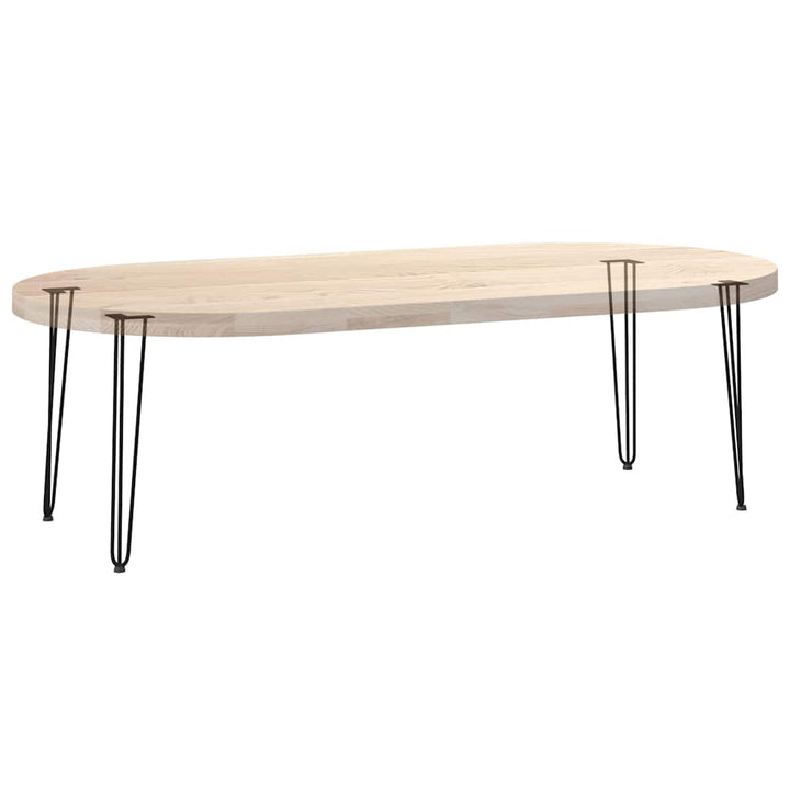 hårnåleben til konsolborde 4 stk. sort 72 cm massivt stål