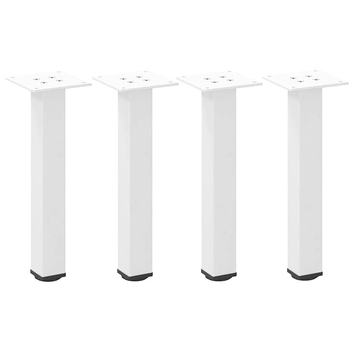 sofabordsben 4 stk. hvid 30-32 cm stål