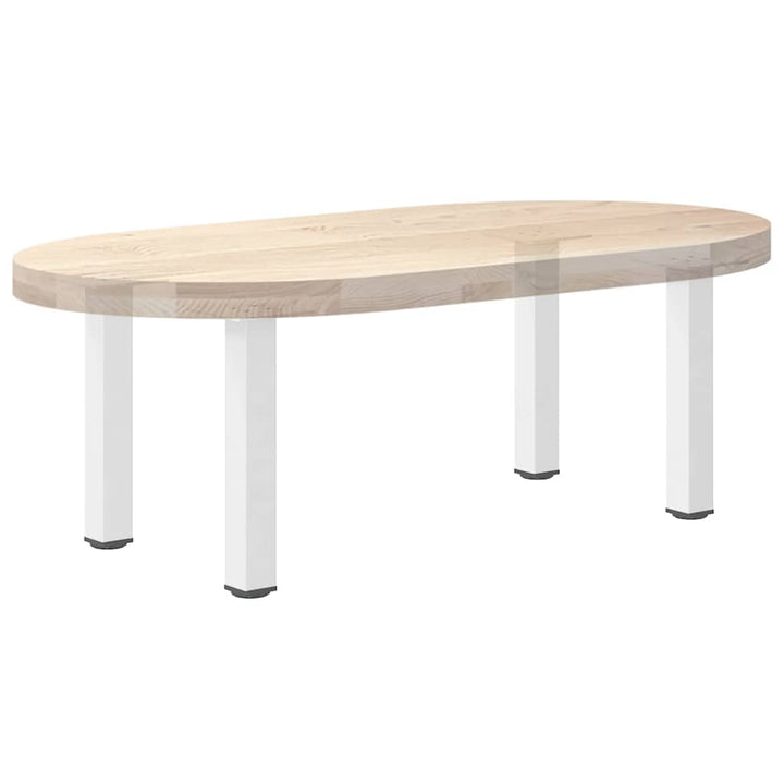 sofabordsben 4 stk. hvid 30-32 cm stål