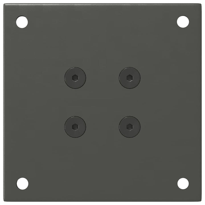 sofabordsben 4 stk. antracit 30-32 cm stål