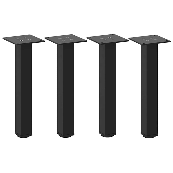 sofabordsben 4 stk. sort 42-44 cm stål