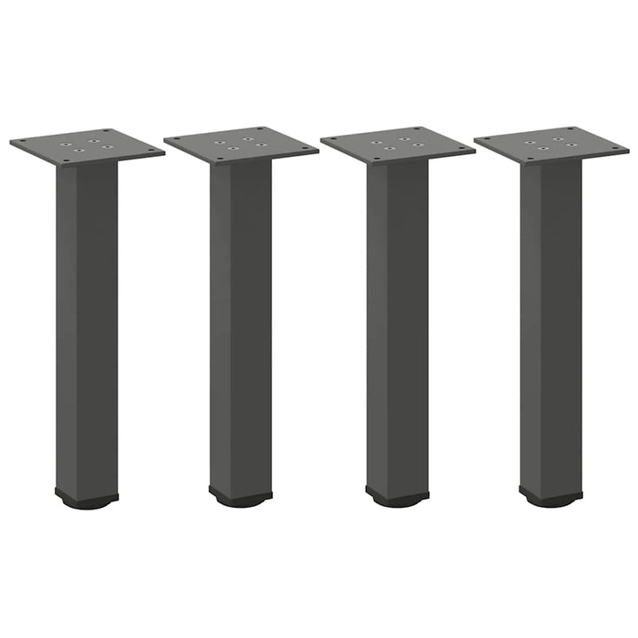 sofabordsben 4 stk. antracit 42-44 cm stål