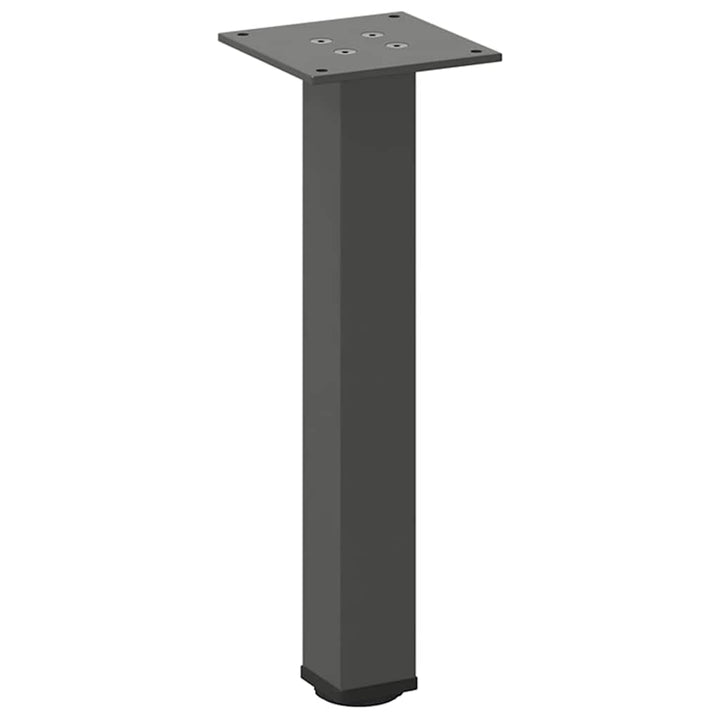 sofabordsben 4 stk. antracit 42-44 cm stål